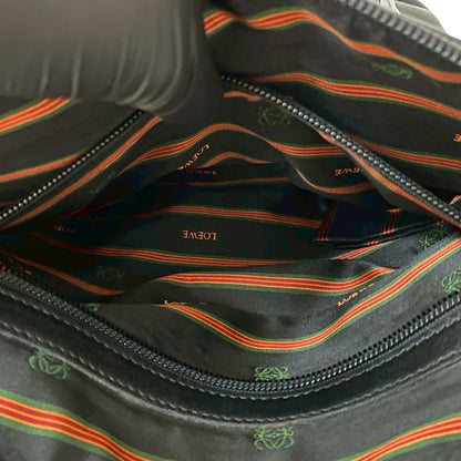 Loewe Anagram Logo Embossed Leather Mini Tote Bag In Black