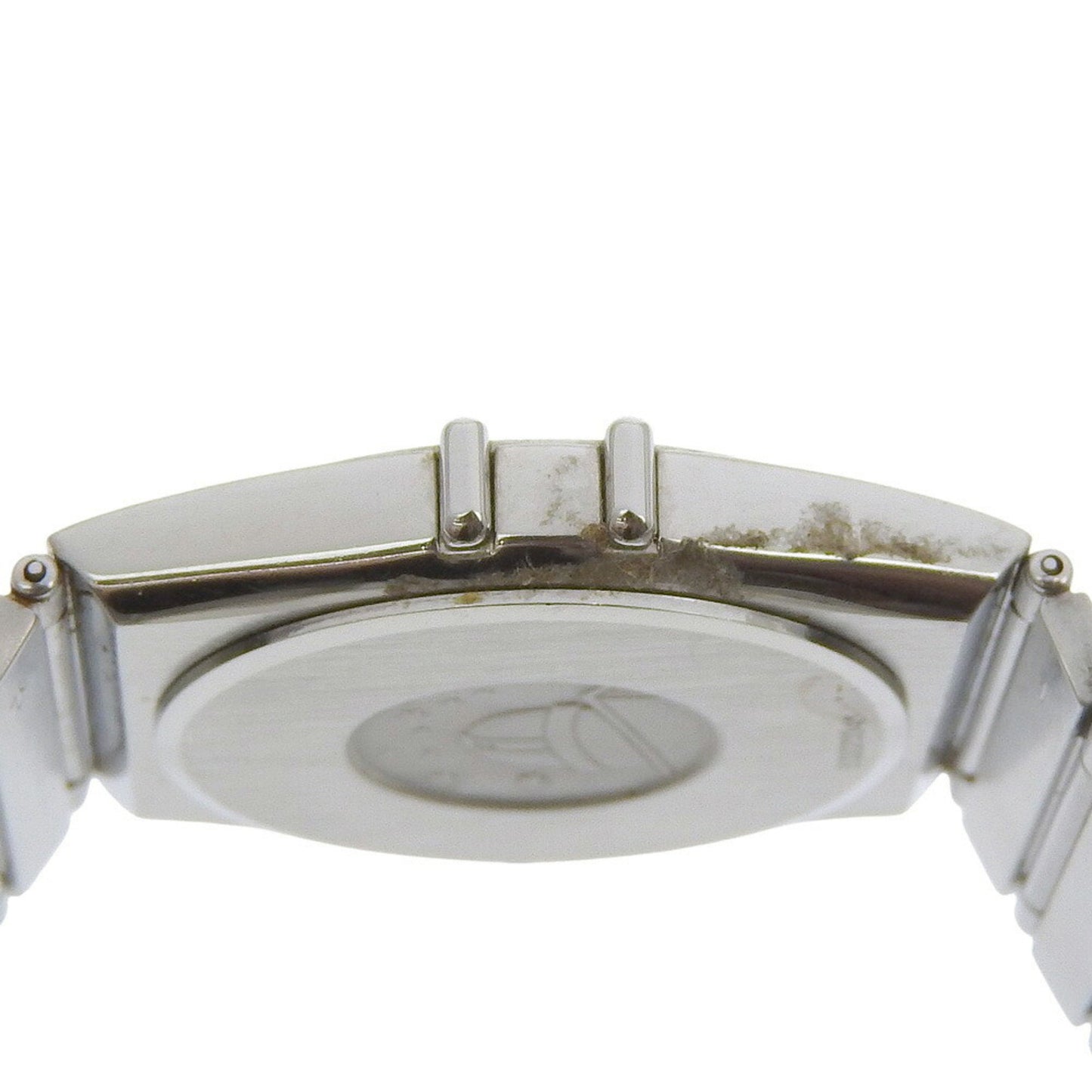 Omega Constellation Day-Date Watch 396.1070 Stainless Steel Quartz Analog Display Silver Dial