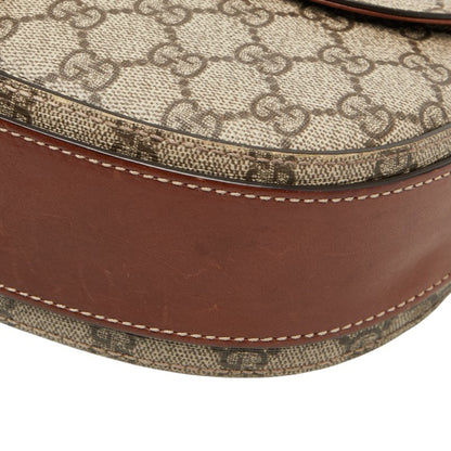 Gucci Gg Supreme Crossbody Shoulder Bag 432150 Beige Brown Leather