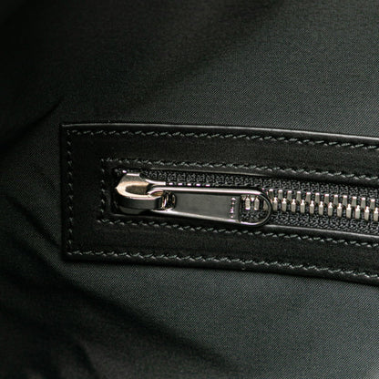 Gucci Gg Supreme Sherry Line Drawstring Backpack 473872 Gray Black Leather