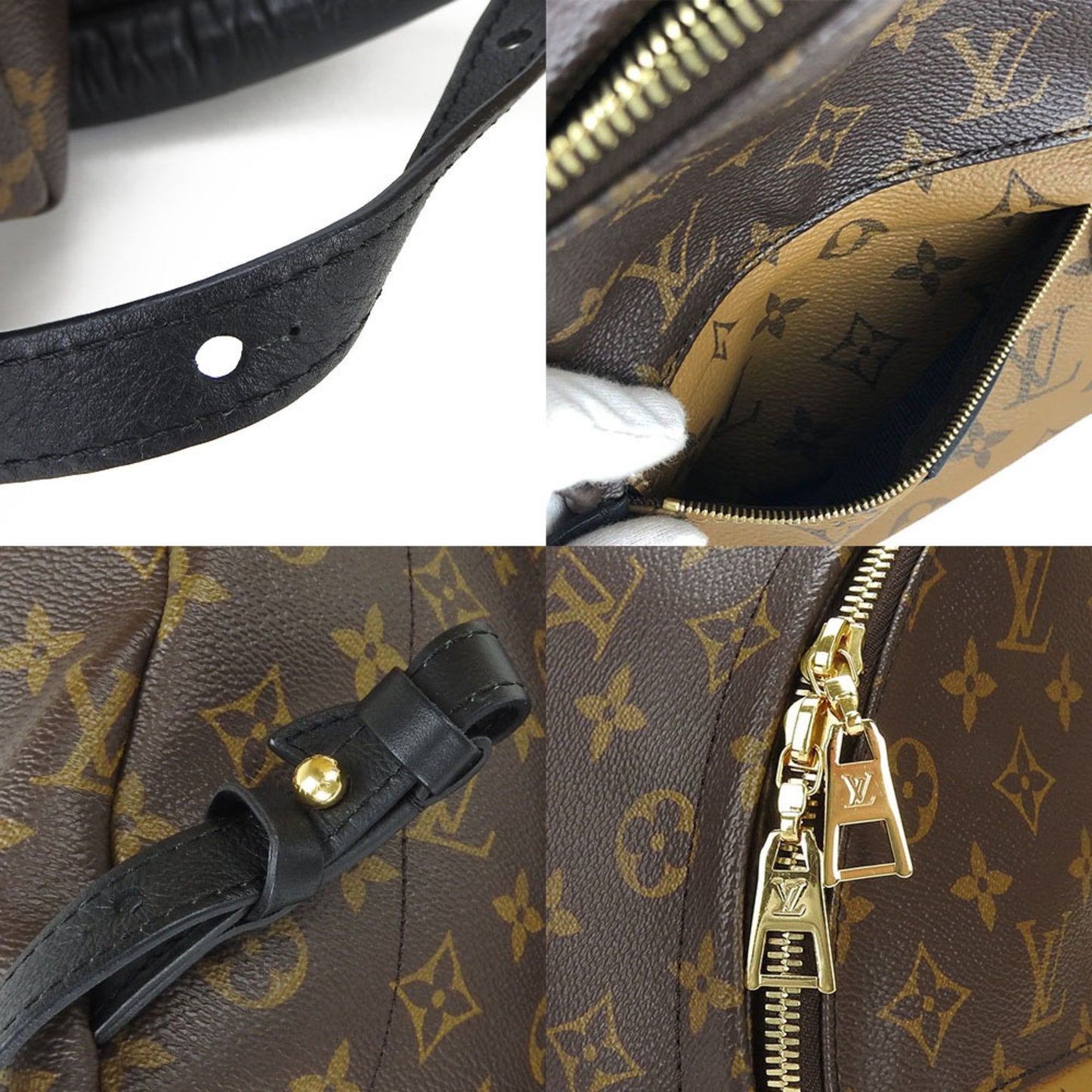 Louis Vuitton Rucksack Day Bag Palm Springs Backpack Pm Monogram Reverse M44870 Brown