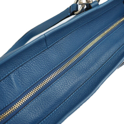 Coach Chicago Ellis Tote Bag 33961 Leather Blue Shoulder