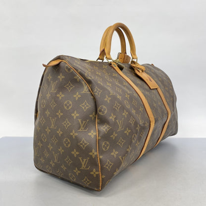Louis Vuitton Monogram Keepall 50 Boston Bag M41426 Brown
