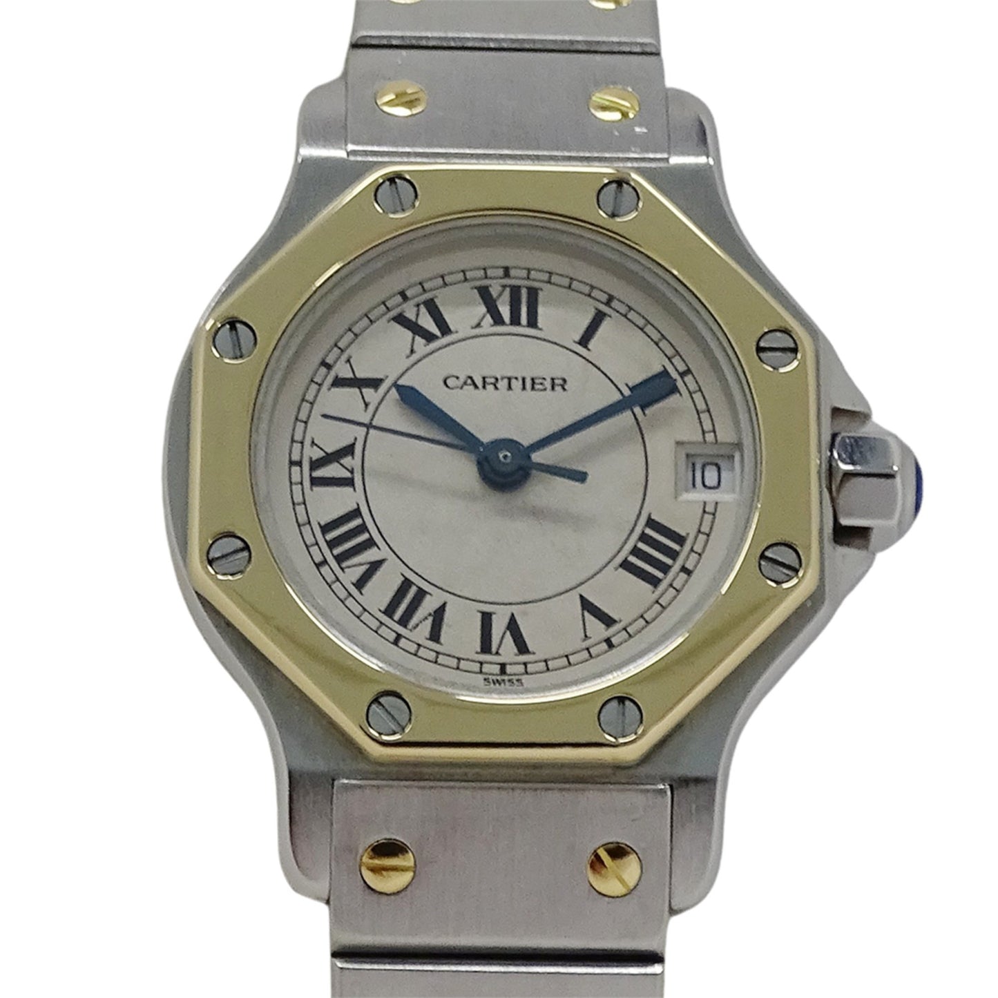 Cartier Santos Octagon Date Quartz Watch For Women