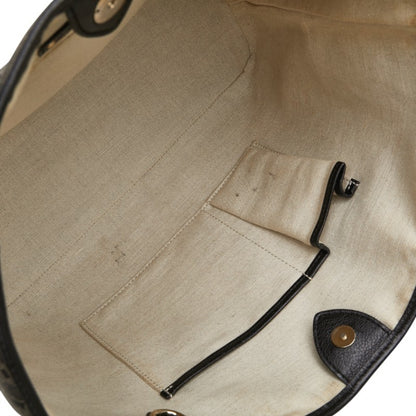 Celine Sulky Tote Bag In Black Leather