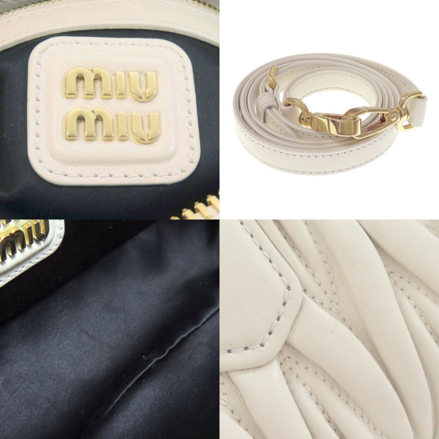 Miu Miu Miu Arcadi Matelasse Handbag Calfskin