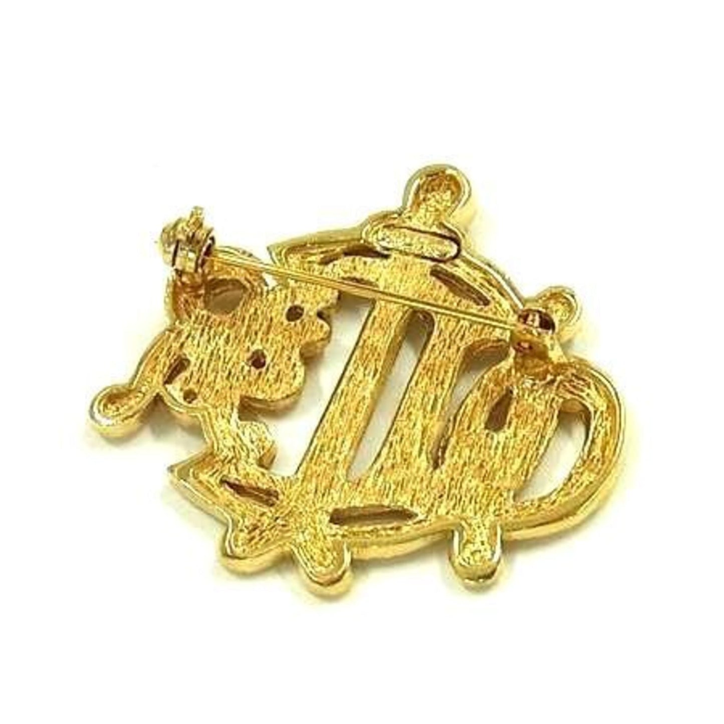 Christian Dior Brooch Gold Metal