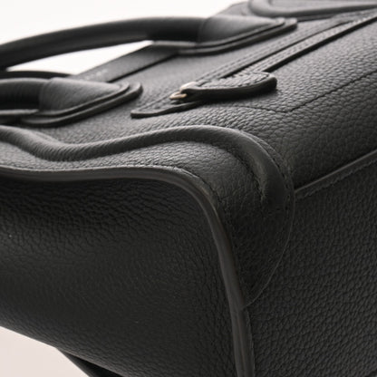 Celine Luggage Nano 2-Way Black 189243 Women'S Drummed Calfskin Handbag