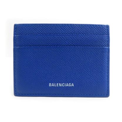 Balenciaga Balenciaga Business Card Case/Card Case Leather Blue