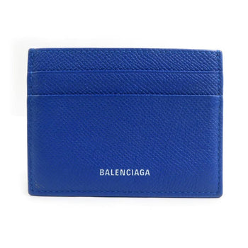 Balenciaga Balenciaga Business Card Case/Card Case Leather Blue