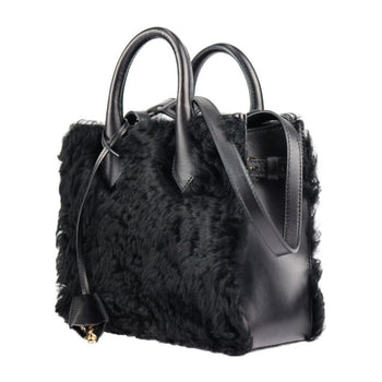 Balenciaga Balenciaga Padlock Nude Mini Handbag 347237 Bp91J 1000 Mouton Leather Black Gold