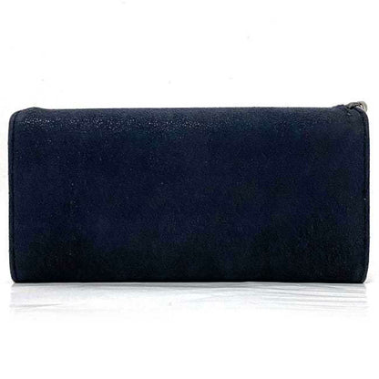Stella Mccartney Bifold Long Wallet Navy Silver Falabella 391835 Polyester Metal Stella Mccartney