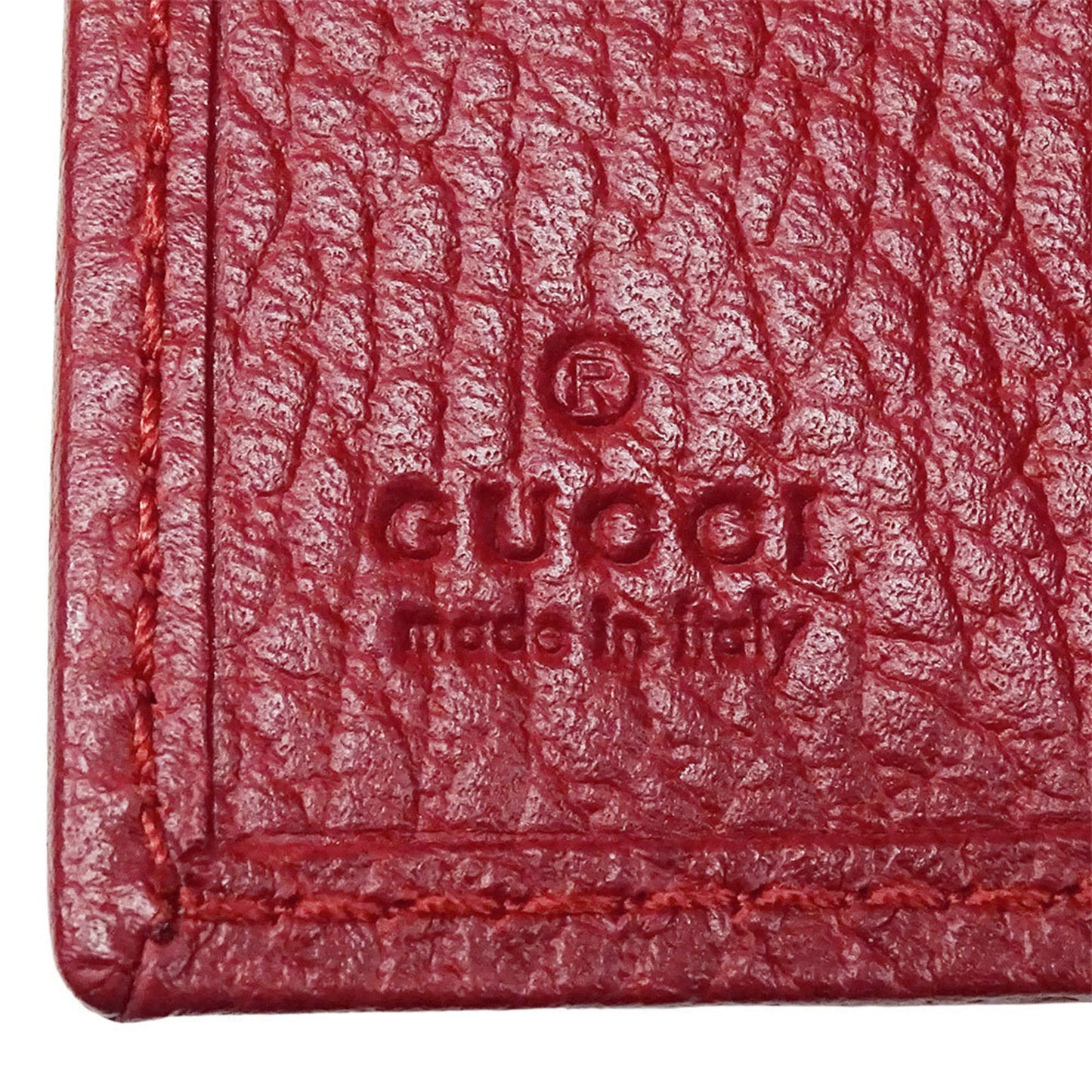 Gucci Women'S Petit Marmont Tri-Fold Wallet In Red Leather (523277) - Compact Mini Wallet