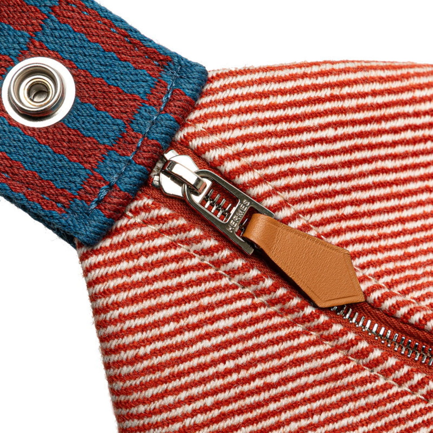 Hermes Brid A Black Gm Handbag In Orange