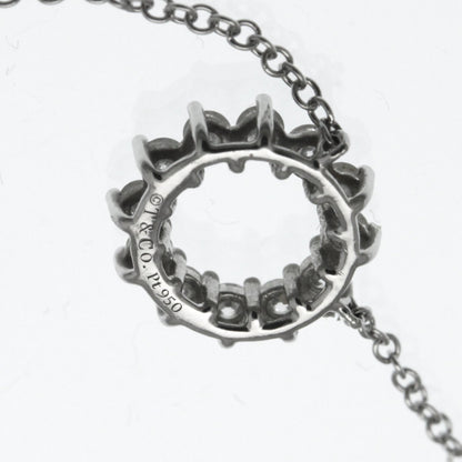 Tiffany Open Circle Mini Necklace Platinum Diamond Men