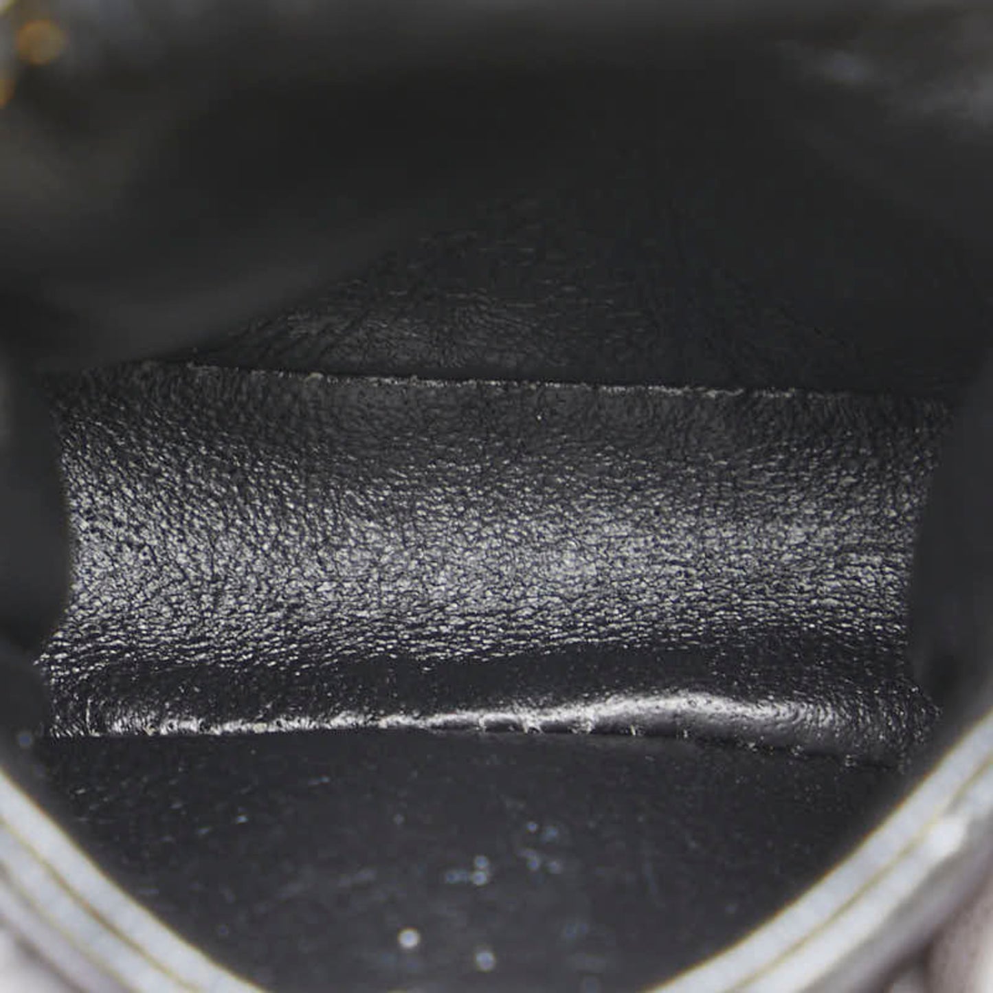 Chanel Micro Mini Matelasse Coco Mark Chain Shoulder Bag In Black