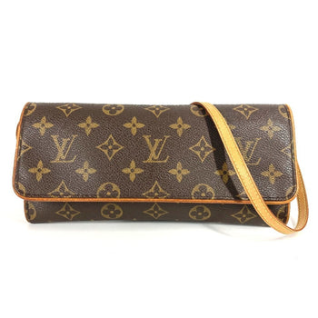 Louis Vuitton M51852 Monogram Pochette Twin Gm Flap Shoulder Bag