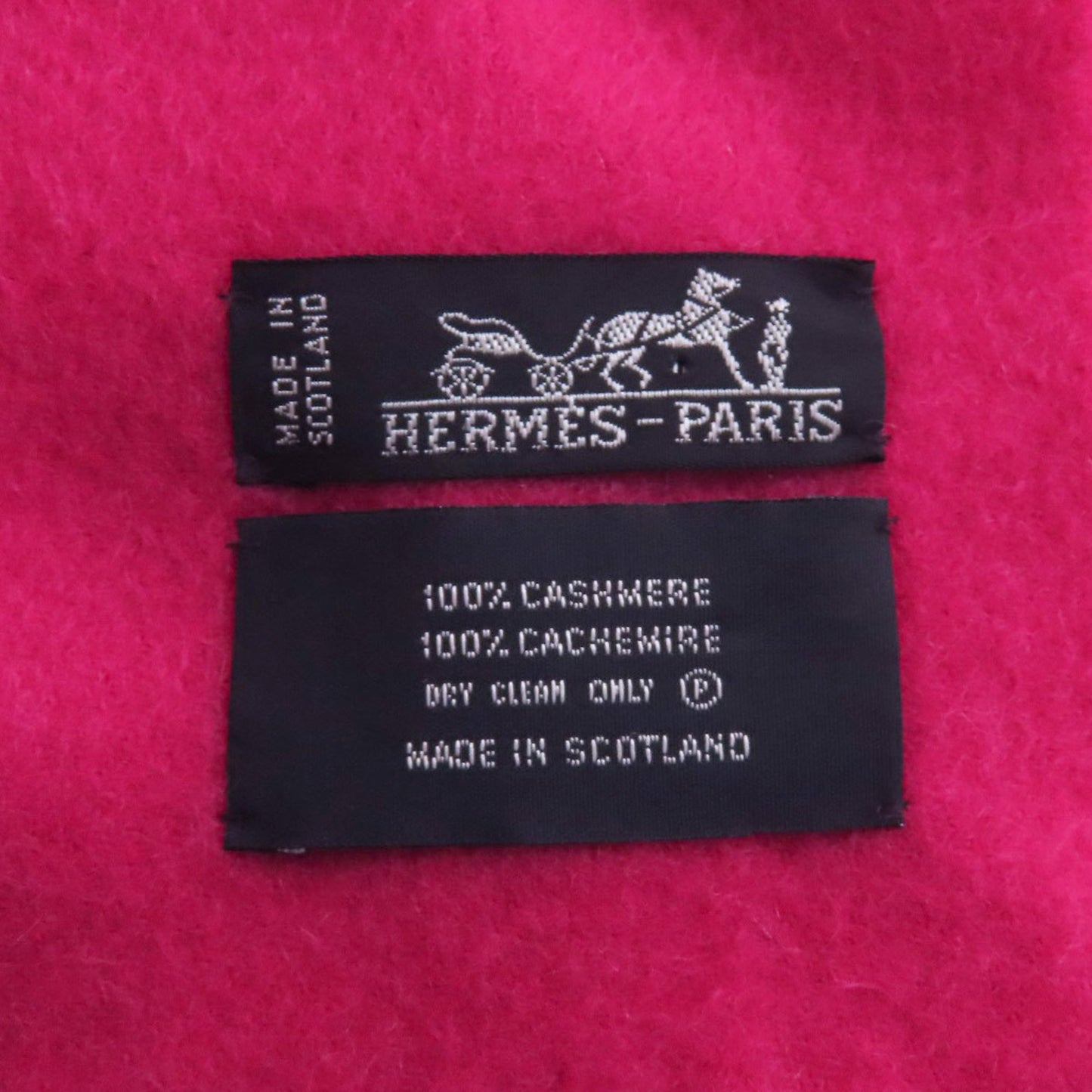 Hermes Logo Cashmere Scarf