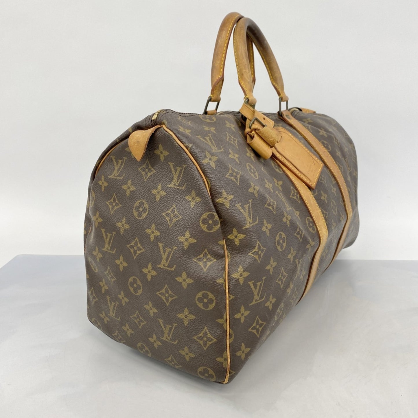 Louis Vuitton Monogram Keepall 45 Boston Bag M41428 Brown