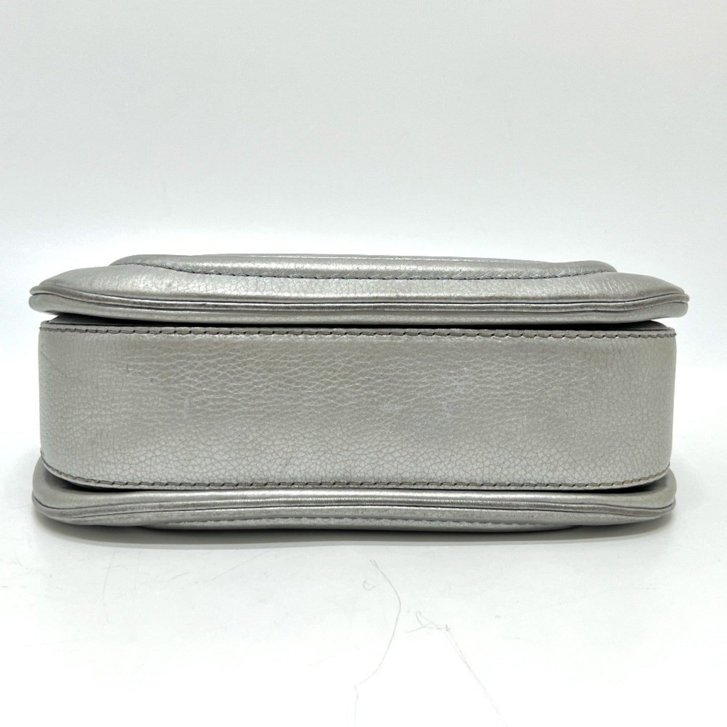 Gucci 254884 New Bamboo Handle Handbag Leather