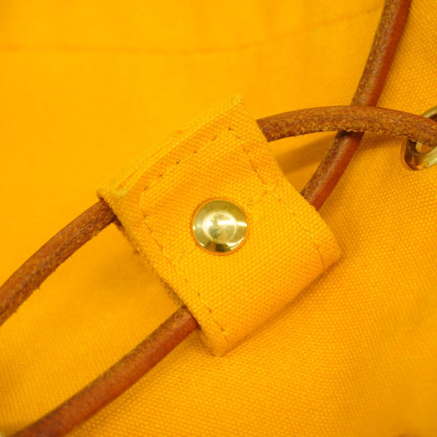 Hermes Herms Polochon Mimir Pm Shoulder Bag In Yellow Canvas