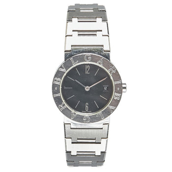 Bvlgari Watch Bb26Ss Quartz Black Dial Stainless Steel