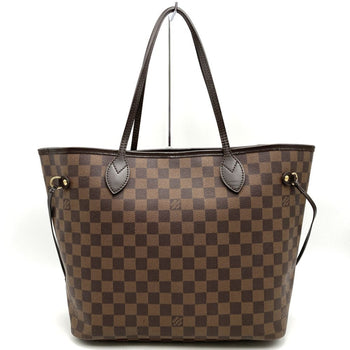 Louis Vuitton N51105 Neverfull Mm (Old) Tote Bag Brown Damier Canvas