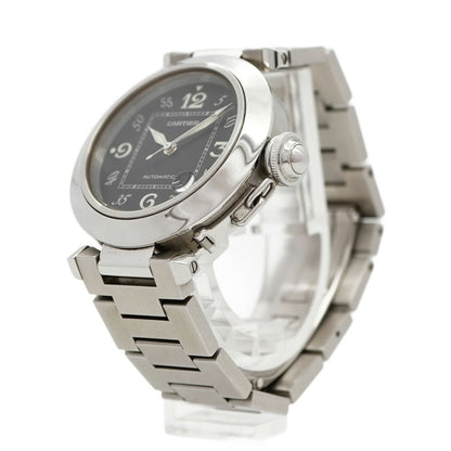 Cartier Pasha C W31043M7 Black Dial Watch