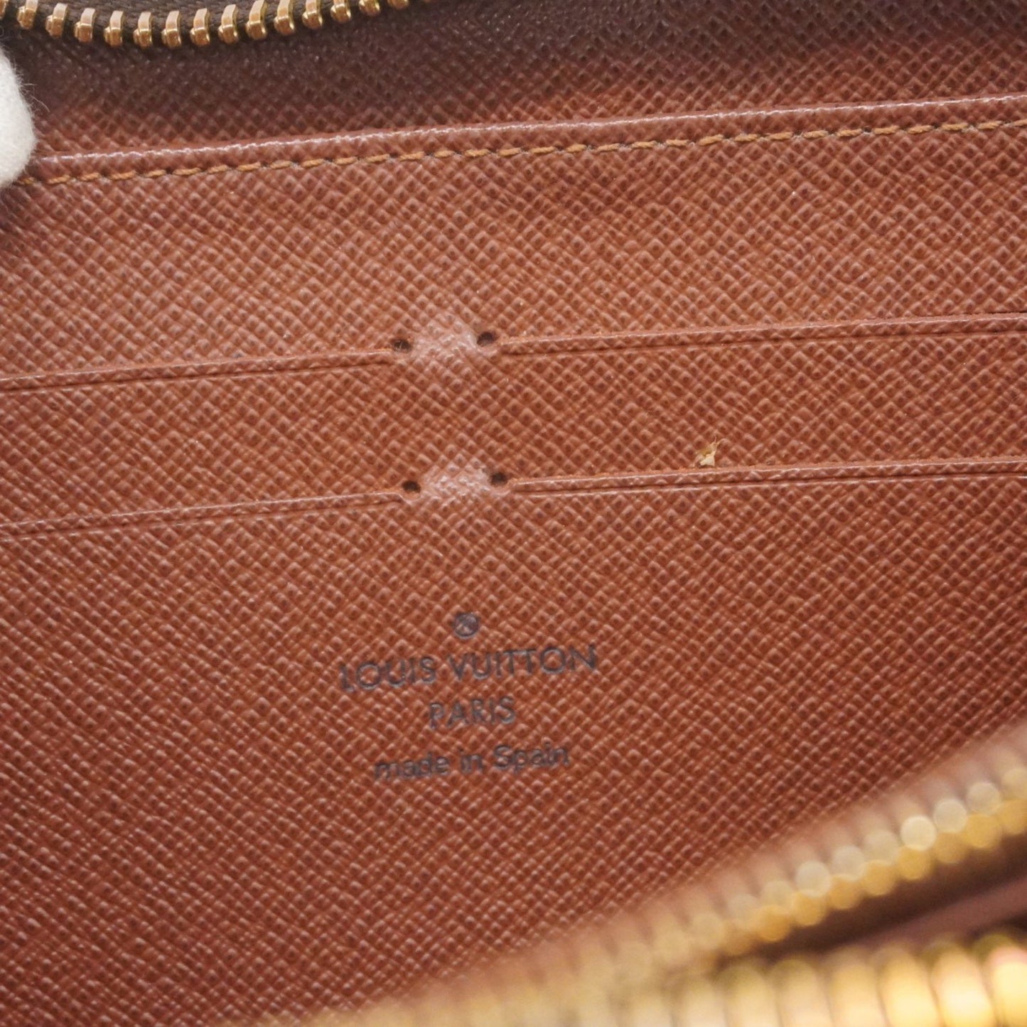 Louis Vuitton Monogram Zippy Wallet M60017 Brown