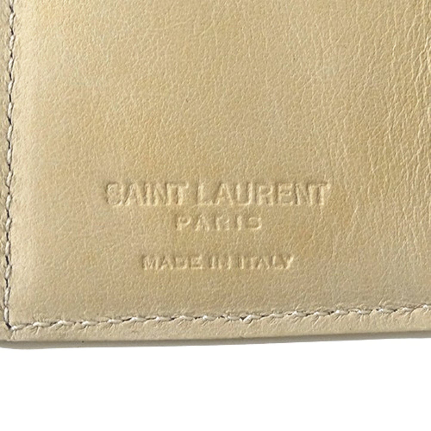 Saint Laurent Women'S Tri-Fold Wallet In Crocodile Embossed Leather