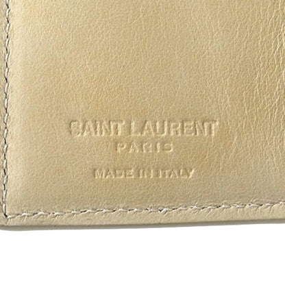 Saint Laurent Women'S Tri-Fold Wallet In Crocodile Embossed Leather