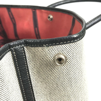 Hermes Garden Party Pm Toile H Leather Handbag/Tote Bag
