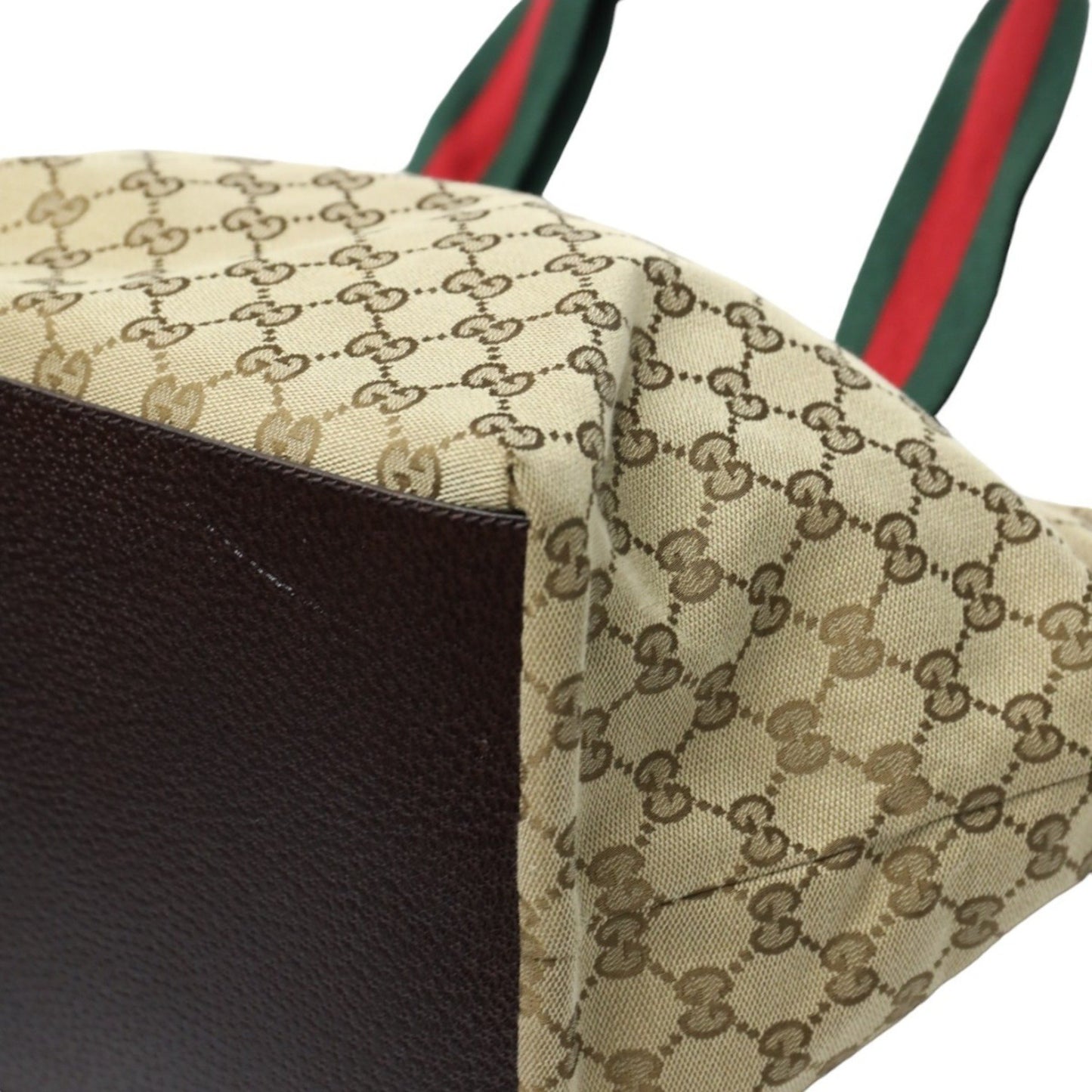 Gucci Tote Bag Handbag Gg Canvas 131230 Beige