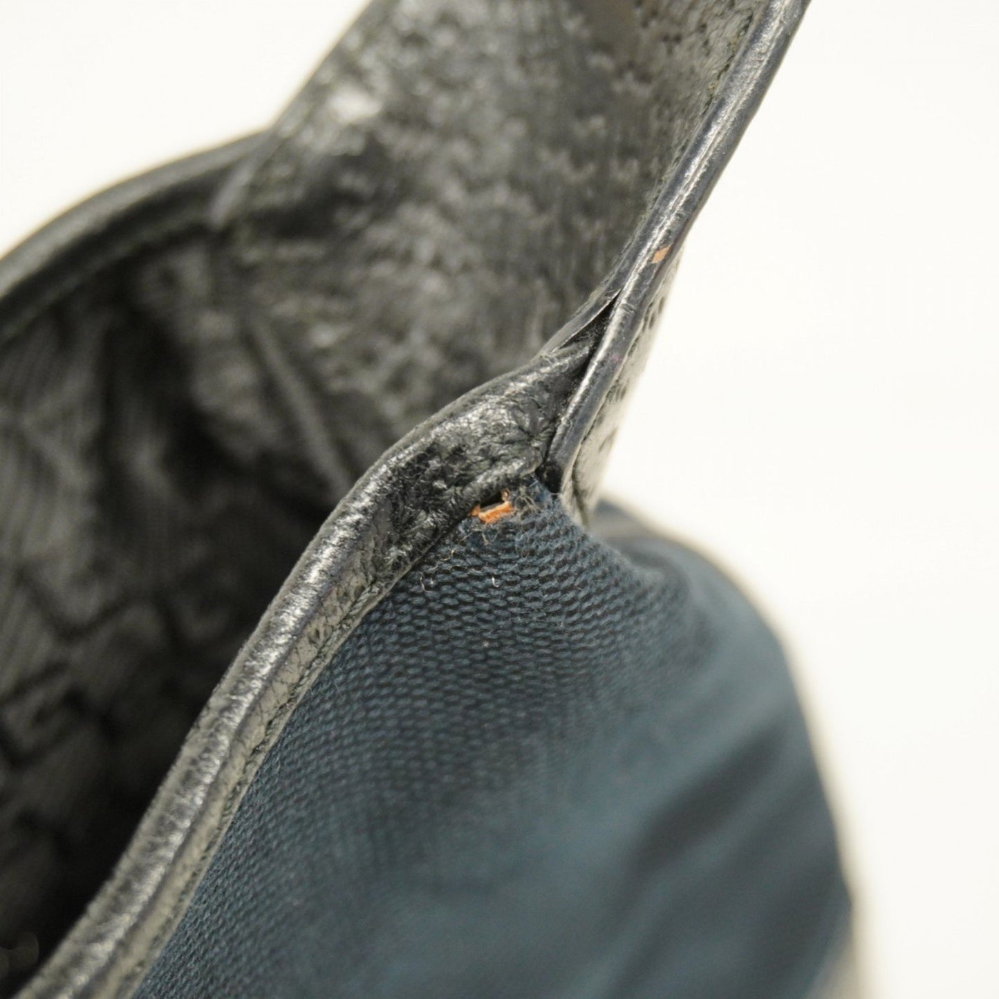 Gucci Bamboo 001 4060 Canvas Handbag Black