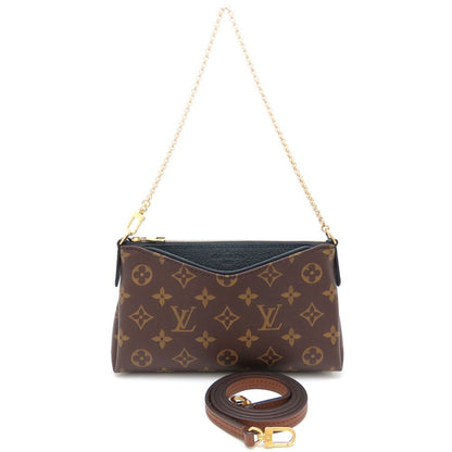 Louis Vuitton Monogram Pallas Scratch M41639 2-Way Shoulder Bag Brown