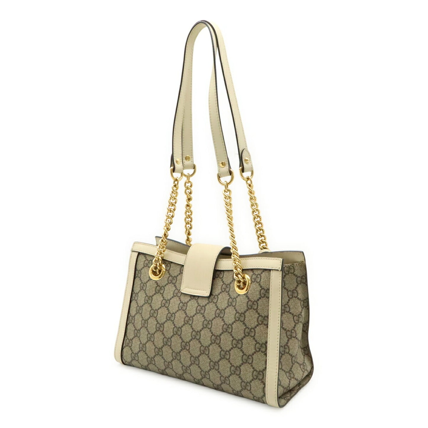 Gucci Gg Supreme Padlock Small Shoulder Bag With Chain