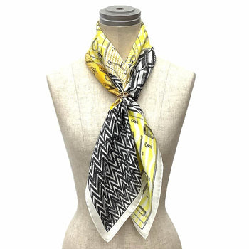 Hermes Hermes Scarf Muffler Carre 70 Vintage Manufacture De Boucleries (Buckle Workshop) 982965S-06