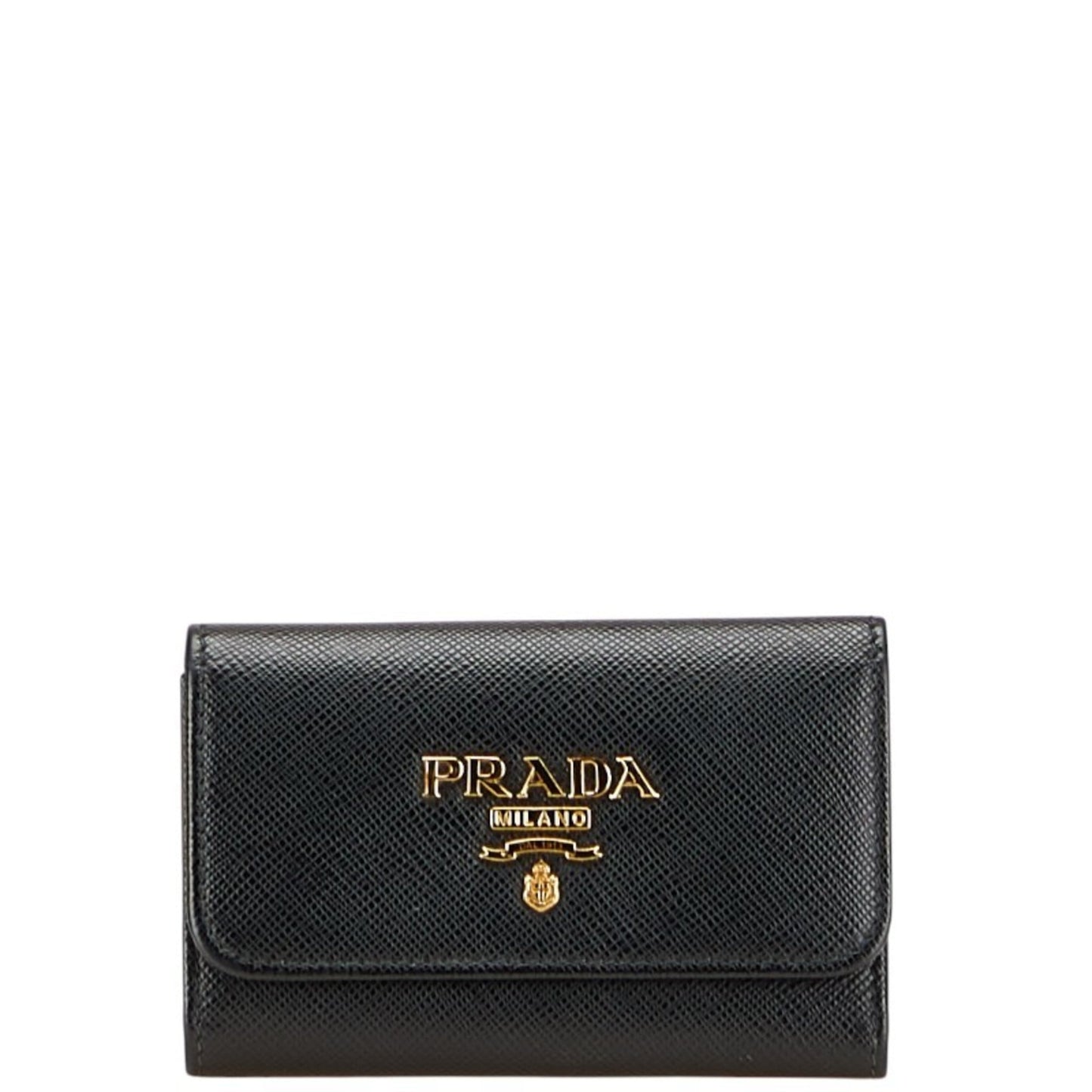 Prada 4-Ring Key Case In Black