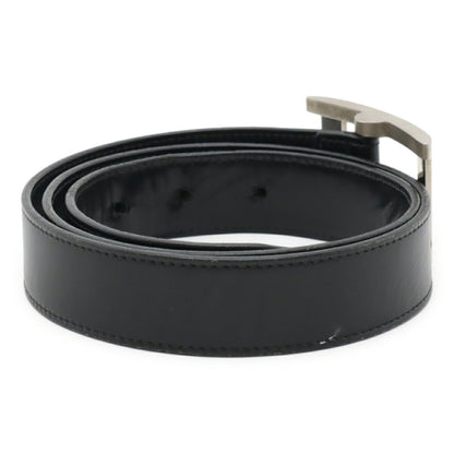 Bvlgari Rettangolo Belt In Black Leather