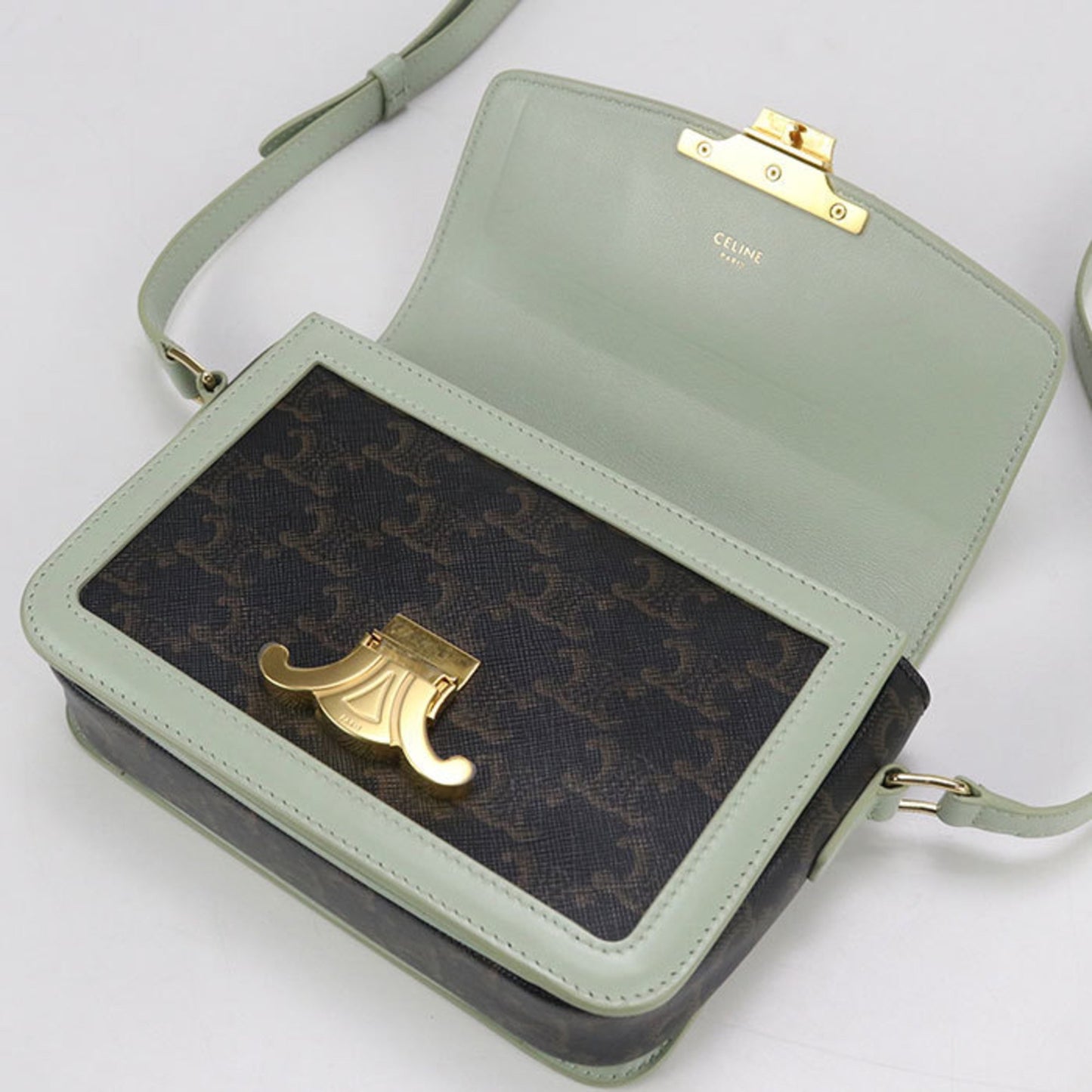 Celine Triomphe Canvas Shoulder Bag