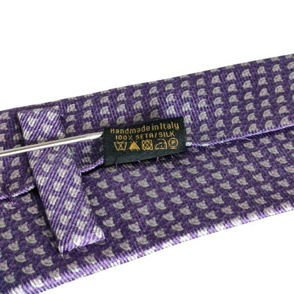 Bvlgari Men'S 100% Silk Regular Tie With All-Over Print