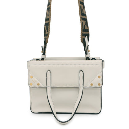Fendi Flip Small Handbag 8Bt306 Fendi 2-Way White