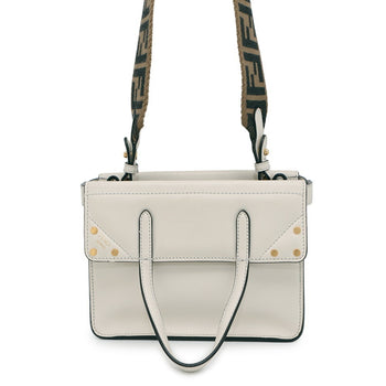 Fendi Flip Small Handbag 8Bt306 Fendi 2-Way White