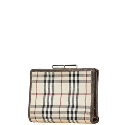 Burberry Nova Check Bifold Wallet In Beige