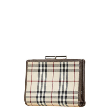 Burberry Nova Check Bifold Wallet In Beige