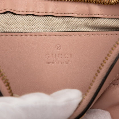 Gucci Gg Matelasse Handbag/Shoulder Bag 2Way 735049 Pink Leather