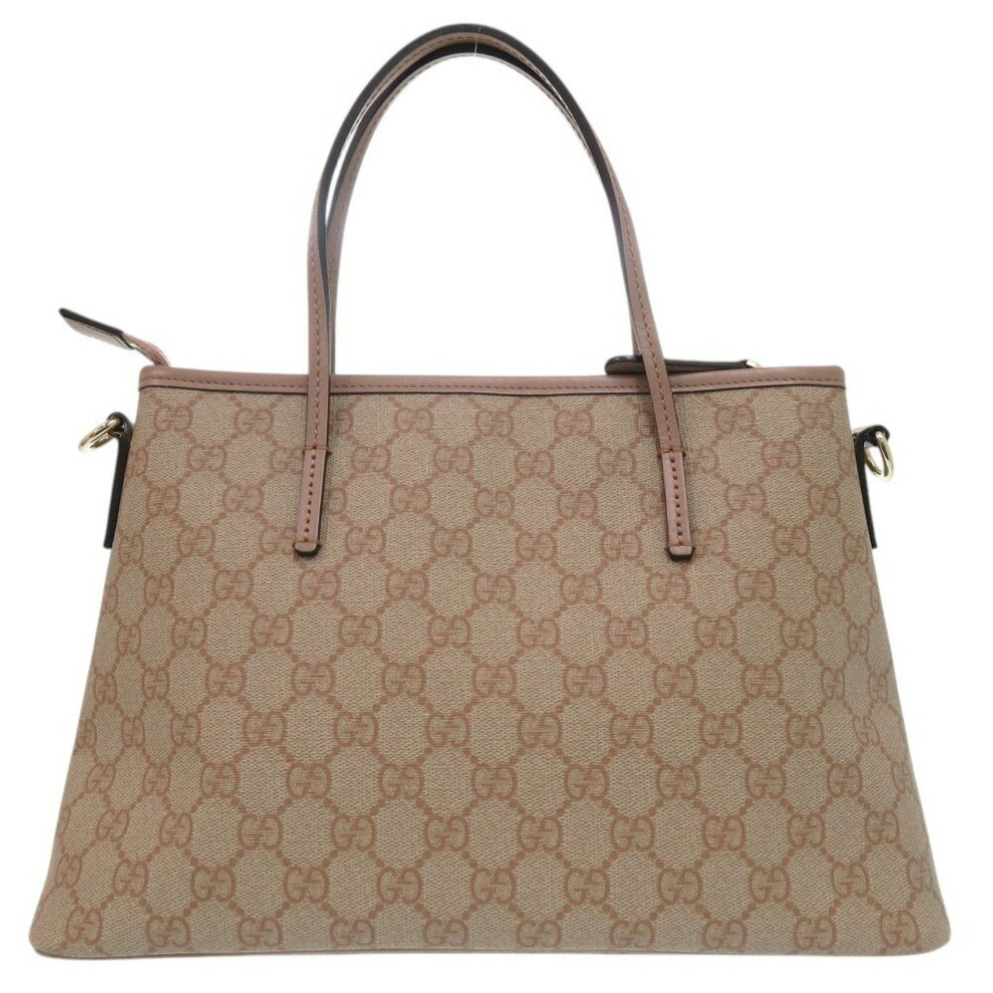 Gucci 2Way Handbag Gg Supreme 353440 Coated Canvas Leather Pink 0302Gucci