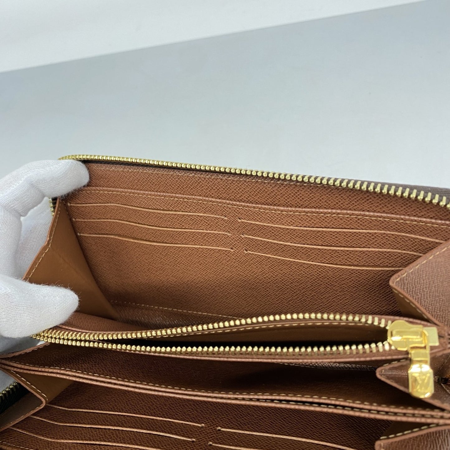 Louis Vuitton Monogram Zippy Wallet M42616 Brown