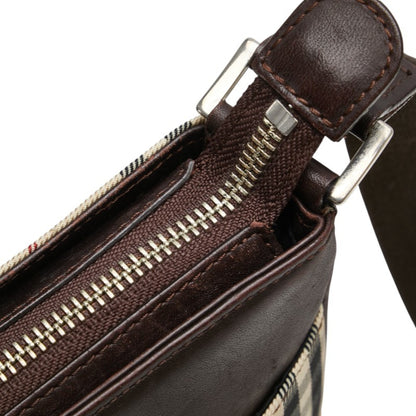 Burberry Nova Check Shoulder Bag In Beige