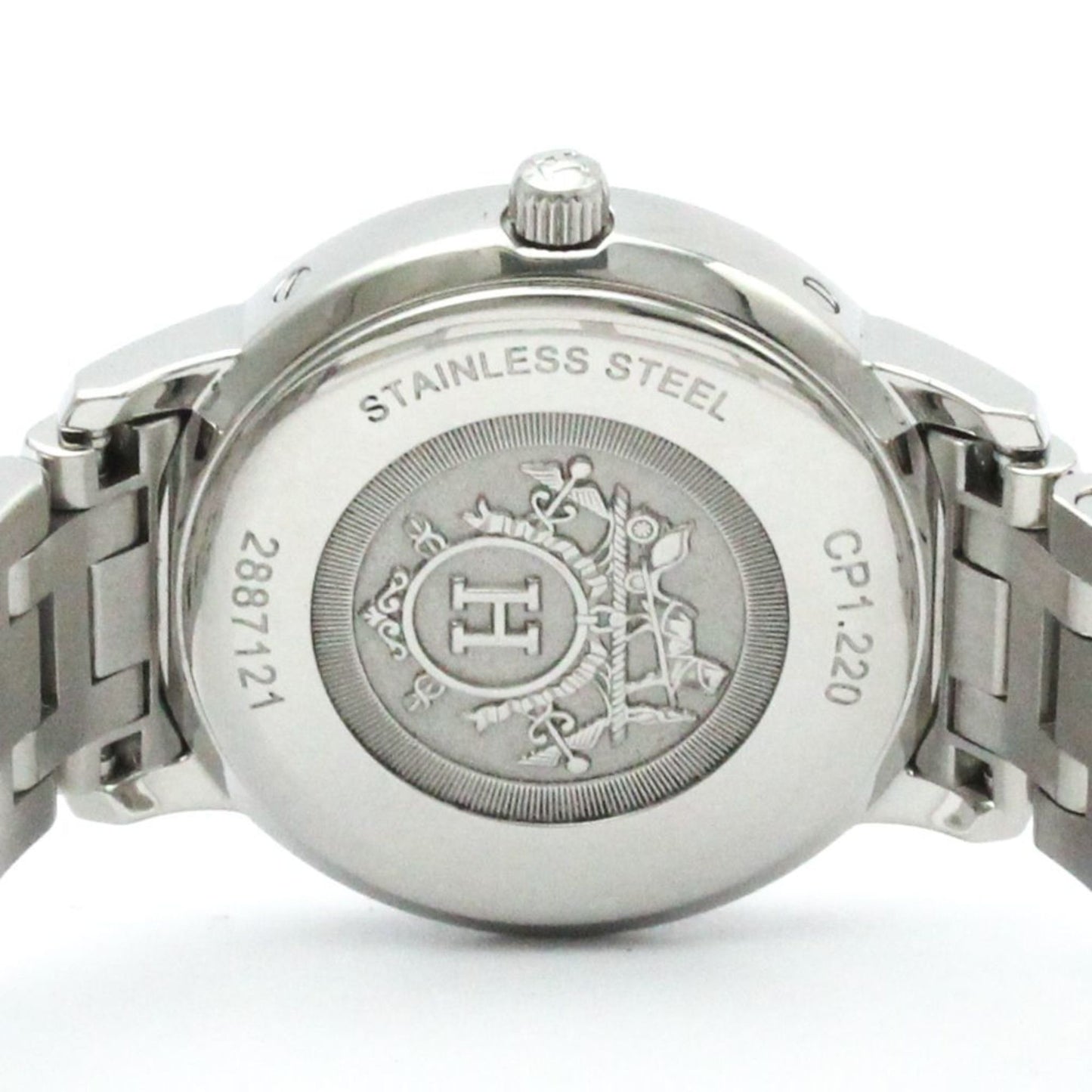 Hermes Clipper Mop Dial Gold Plated Steel Quartz